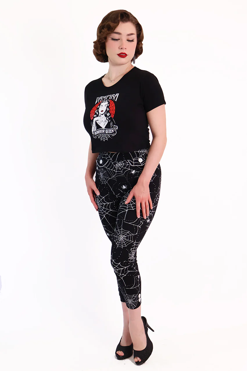 Labyrinth Spiderweb Capri Pants - Image 4
